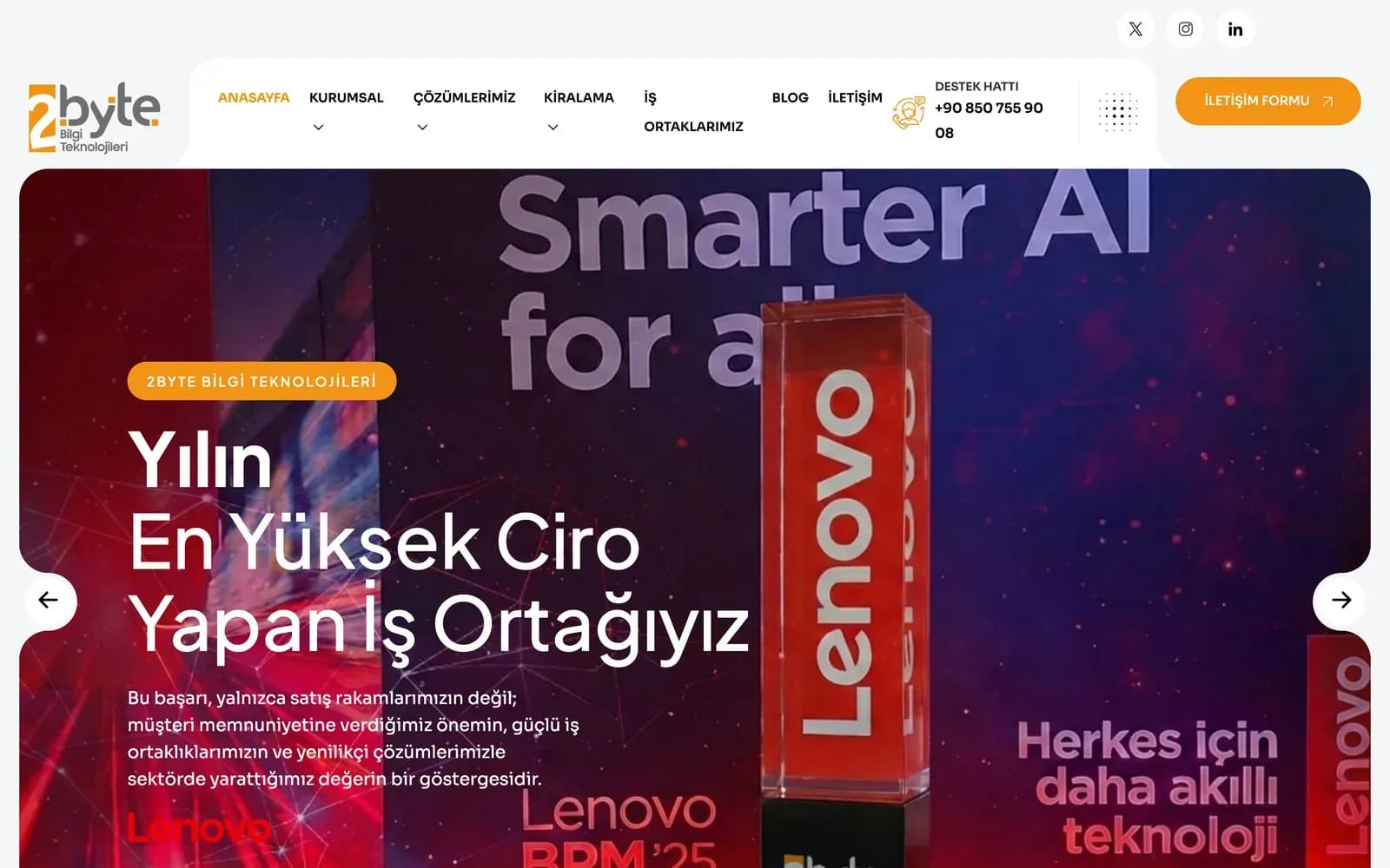 2byte web sitesi, masaüstünde ilk ekran