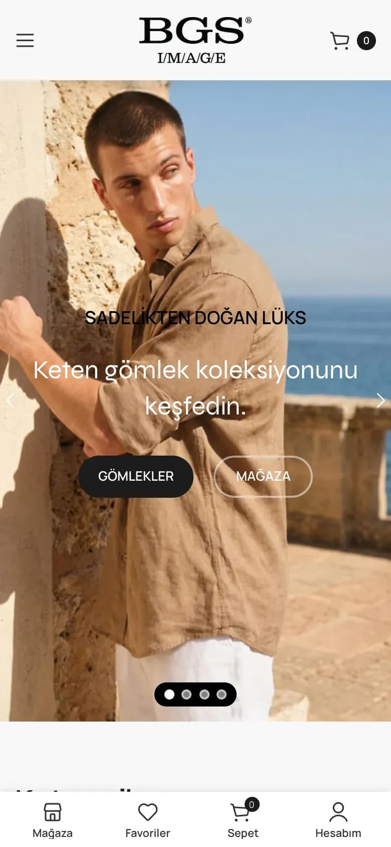 BGS Image web sitesi, telefonda ilk ekran